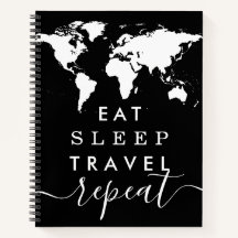 Coma o notebook do Diário do Viagem do Mapa Mundia