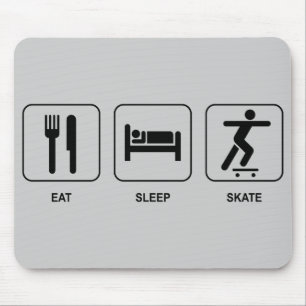 Coma o skate Mousepad do sono