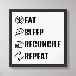 Coma o sono Reconciliar Poster de Contabilidade En
