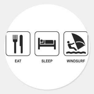 Coma o sono Windsurf etiqueta