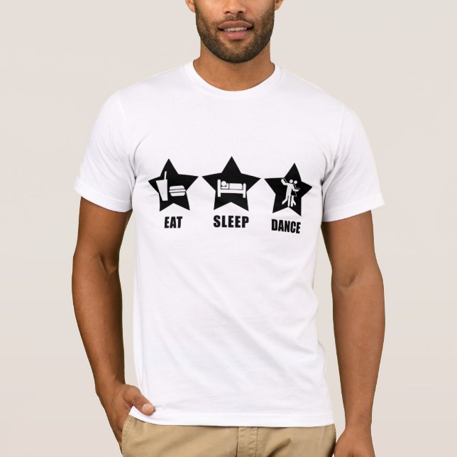 Coma o t-shirt da dança do sono (Frente)