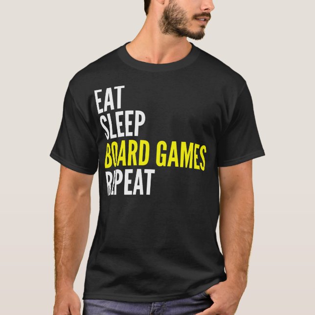 Coma o t-shirt da repetição dos jogos de mesa do (Frente)