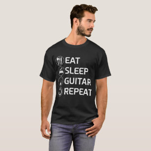 Coma o t-shirt do rolo da rocha n da repetição d