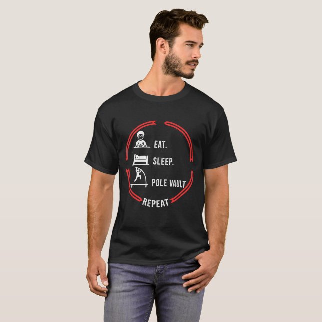 Coma o t-shirt do Vault de pólo do sono (Frente Completa)
