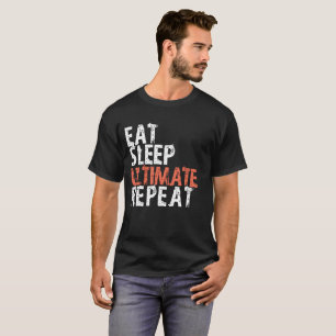Coma o t-shirt final da repetição do sono