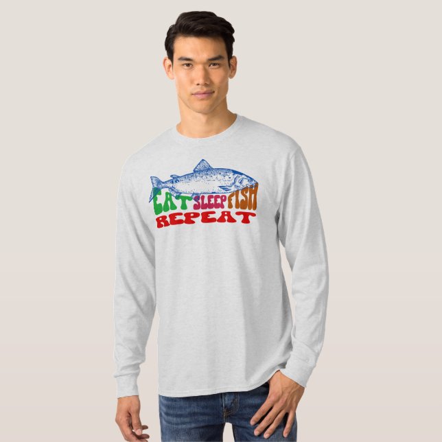 Coma Peixe-Sono Repete Camisa Pescarista Presente (Frente Completa)