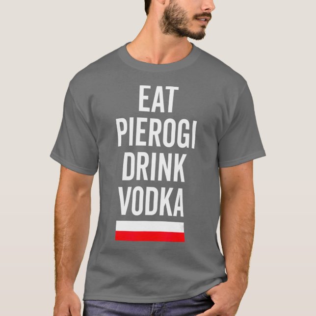 Coma Pierogi Beba Vodka Polônia Flag Presente Polo (Frente)