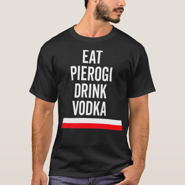 Coma Pierogi Beba Vodka Polônia Flag Presente Polo (Frente)