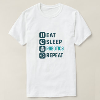 Coma Robótica Do Sono Repetir Camisa, Camisa Robô,