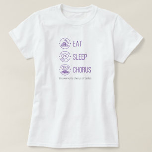Coma Roxo. Durma. Coro. Camiseta