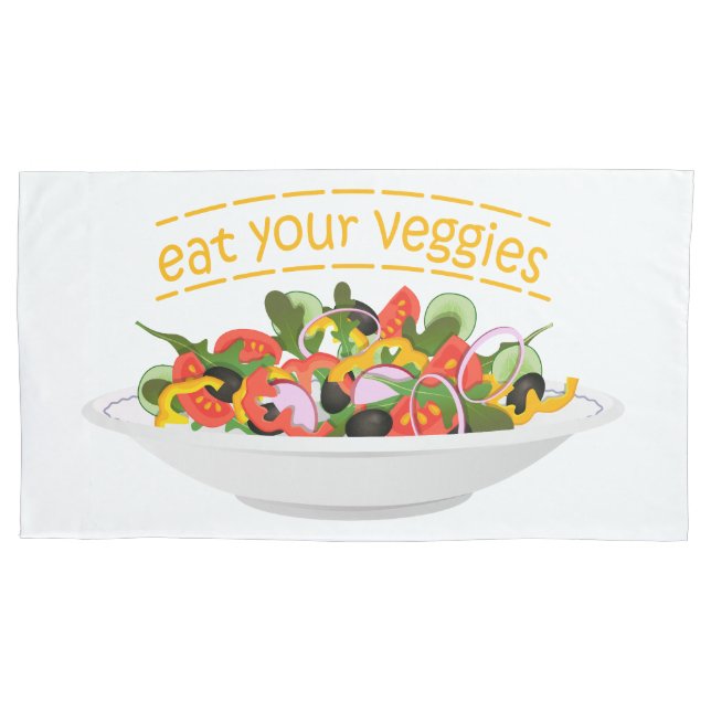 Coma seus vegetais Cite salada fresca misturar tig (Frente)