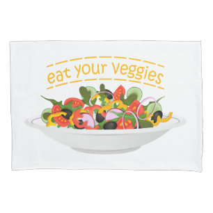 Coma seus vegetais Cite salada fresca misturar tig
