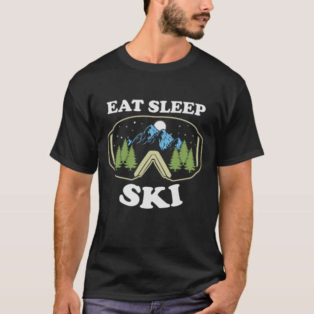 Coma Ski Snowboard Goggles T-Shirt (Frente)