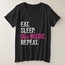 Coma Sleep 80s Music Repeat T-Shirt