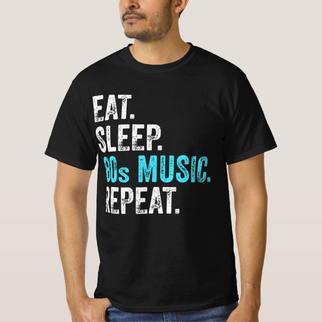 Coma Sleep 80sMusic Repeat T-Shirt (Frente)