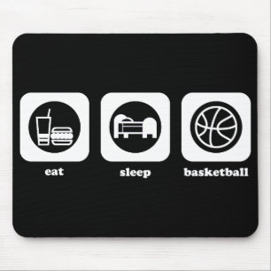 Coma. Sono. Basquetebol. Mousepad