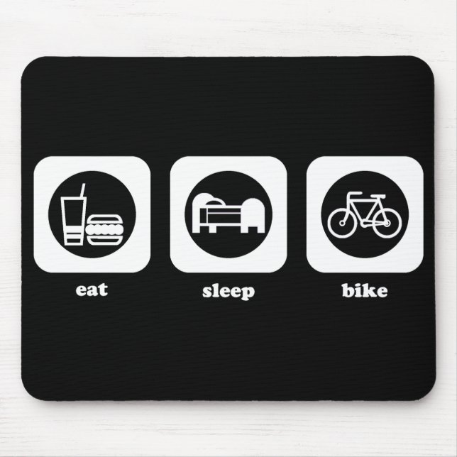 Coma. Sono. Bicicleta. Mousepad (Frente)