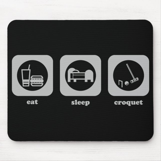 Coma. Sono. Croquet. Mousepad (Frente)