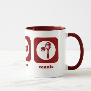Coma. Sono. Tênis. Caneca