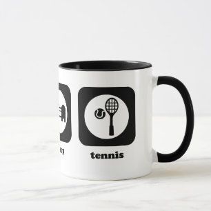 Coma. Sono. Tênis. Caneca