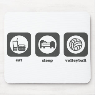 Coma. Sono. Voleibol. Mousepad