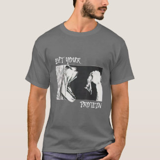 Coma Sua Proteína Camiseta Engraçada de Academia d