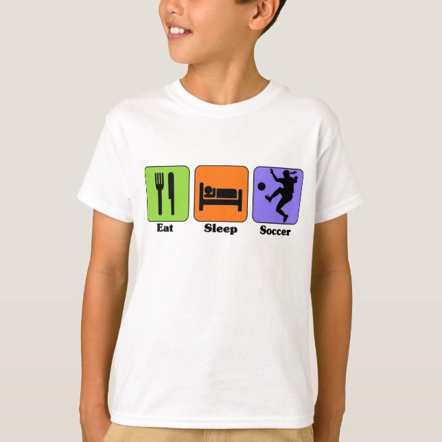 Coma t-shirt de futebol do Sleep (Frente)
