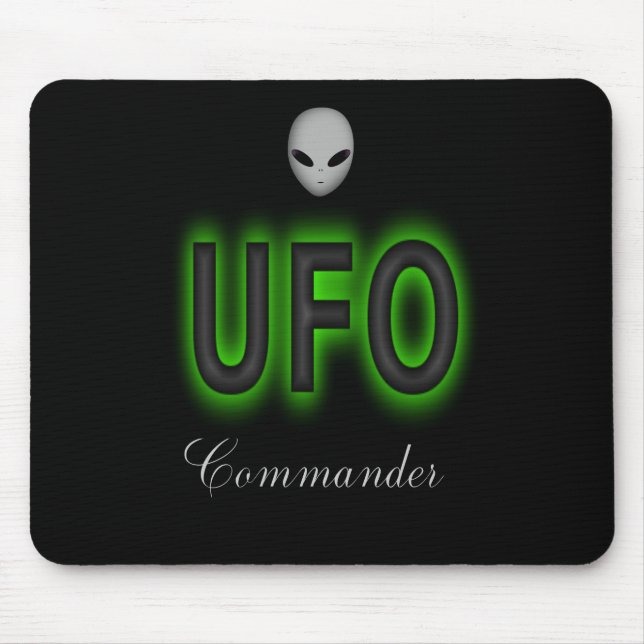 Comandante OVNI Mouse Pad (Frente)