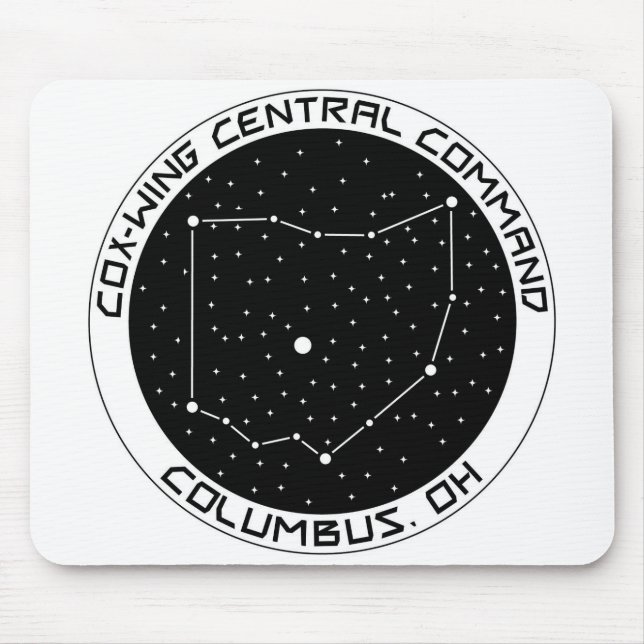Comando central Mousepad da X-Asa central de Ohio (Frente)