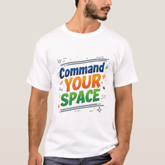 Comando Seu Espaço cita design de t-shirt