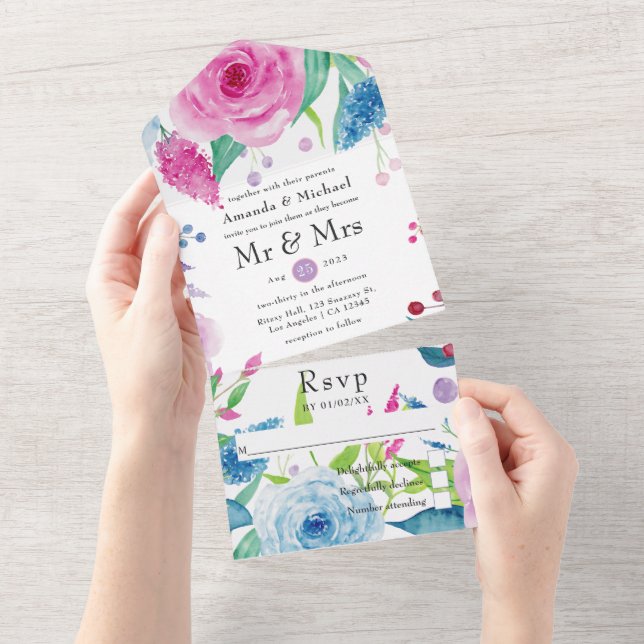 Combinação de cores Ultra Violeta Casamento Floral (Tearaway)