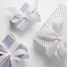 Combinação de padrões Gingham de Bolinhas Elegante