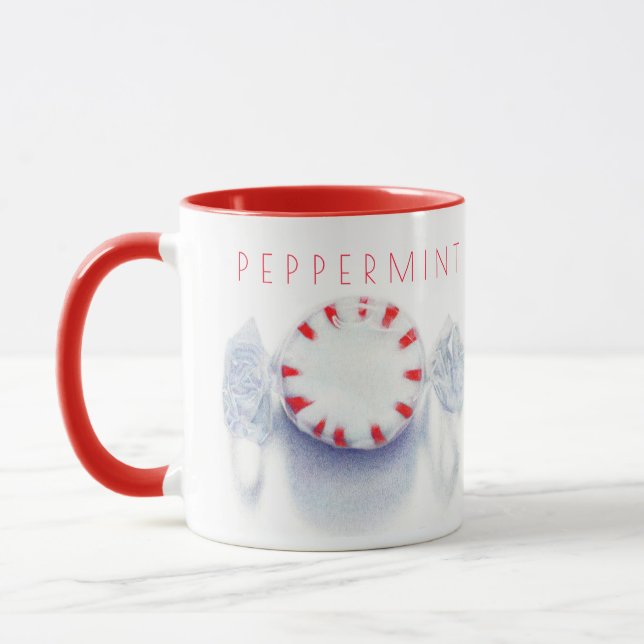 COMBO DE BALA DE HORTELÃ Caneca + Texto (Esquerda)