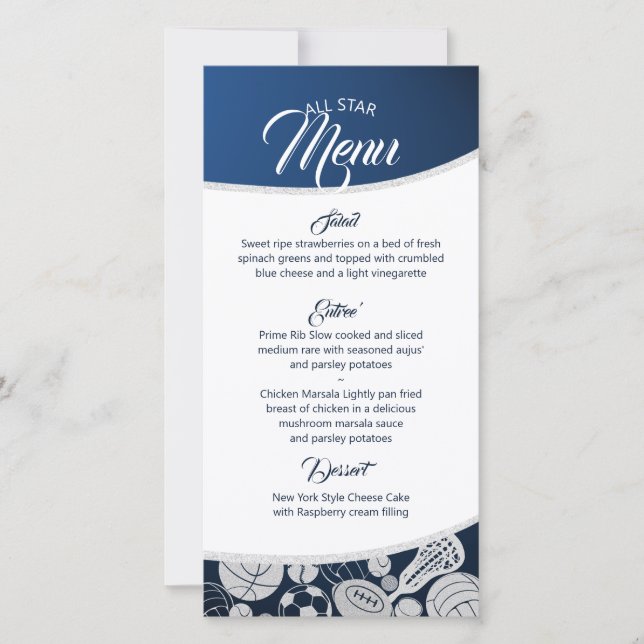 Combo desportivo All Star Menu Blue (Frente)