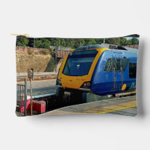 Comboio azul e amarelo
