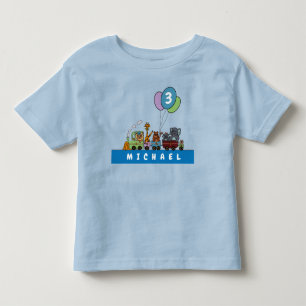 Comboio para camiseta de aniversário do Toddler
