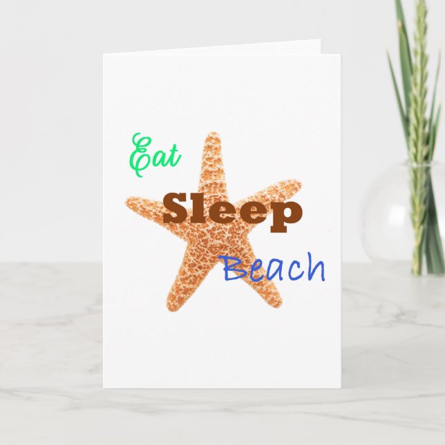 Come Sleep Beach - Cartão de Saudação (Frente)