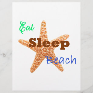 Come Sleep Beach - Poster 8,5x11