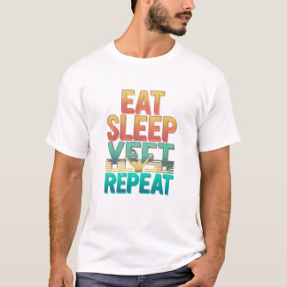 Come Sleep Yeti Repete T-Shirt Divertido