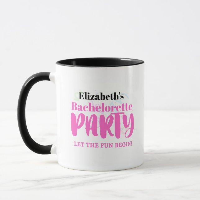 Começa a Festa da Solteira Caneca Personalizada (Esquerda)