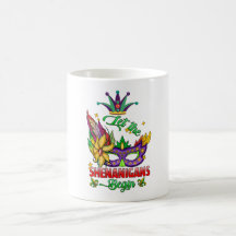 Começam as Trapaças Caneca de Café do Mardi Gras