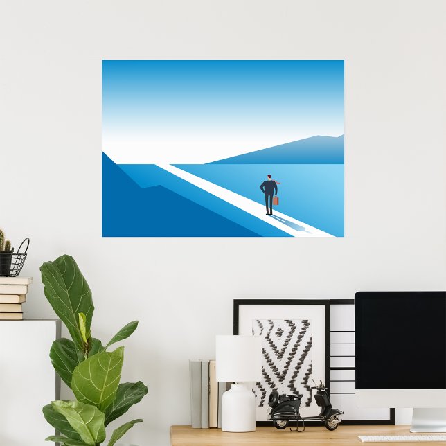 Começar Poster da Viagem Azul (Criador carregado)