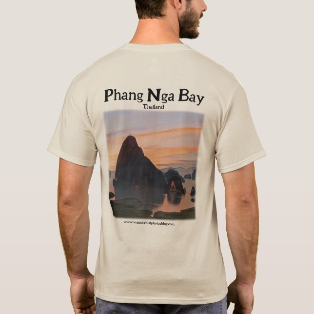 Comece a explorar hoje - Phang Nga Bay T-Shirt (Verso)