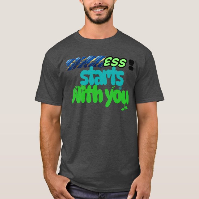 Comece com sucesso sua nova camiseta de moda estil (Frente)