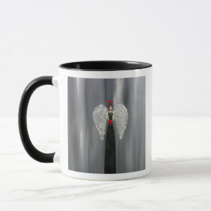 Comece o seu dia com esta linda caneca de anjo.