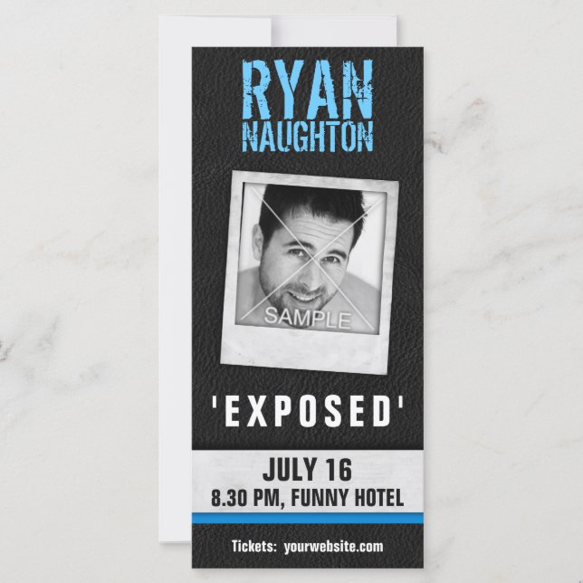 Comediante de Foto do Ator de Quadro de Couro lega (Frente)