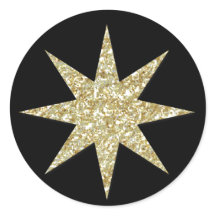 Comedoiro cristão do Natal - etiqueta redonda