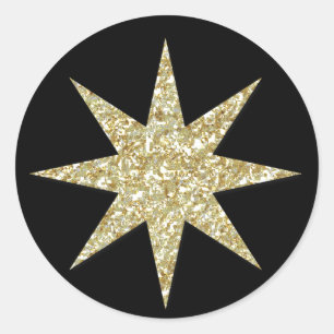 Comedoiro cristão do Natal - etiqueta redonda