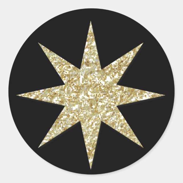 Comedoiro cristão do Natal - etiqueta redonda (Frente)