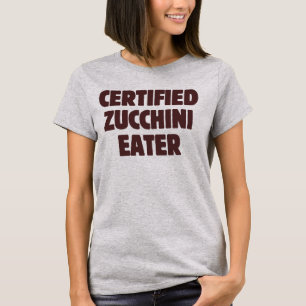 Comedor de Abobrinha Certificado Camisa Divertida